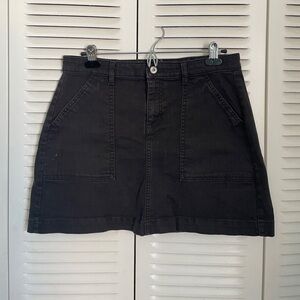 H&M L.O.G.G. black denim mini skirt